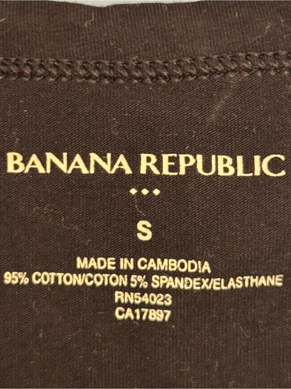 BANANA REPUBLIC Women’s Black V-Neck Short Sleeve Tee Size S - Picture 3 of 5